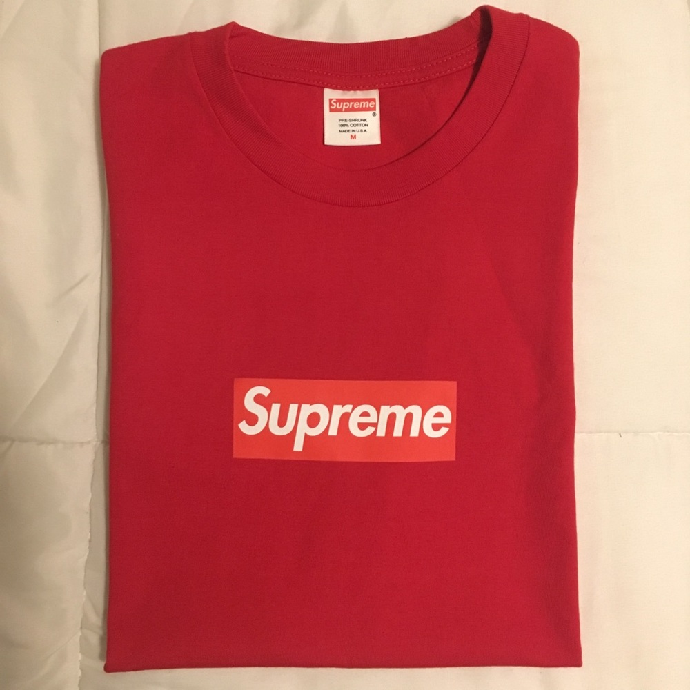 Red Supreme shirt